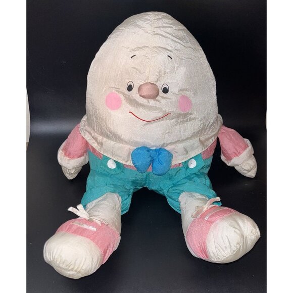 Department 56 Humpty Dumpty Egg Plush Parachute Stuffed STAINED & Paint Vintage - Picture 1 of 16
